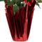 26" White Artificial Christmas Poinsettia in Wrapped Base